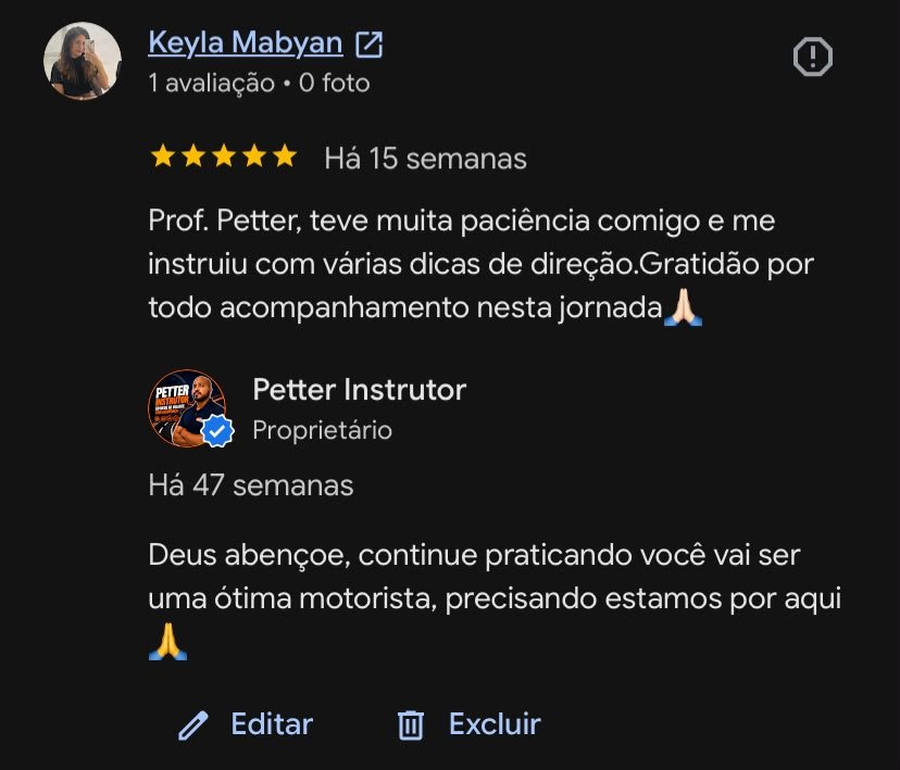 Print das avaliações do Google Meu Negócio